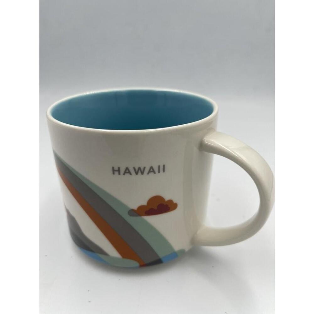 Starbucks Hawaii Mug Cup 2013 You Are Here Collection 14oz YAH Icon City EUC